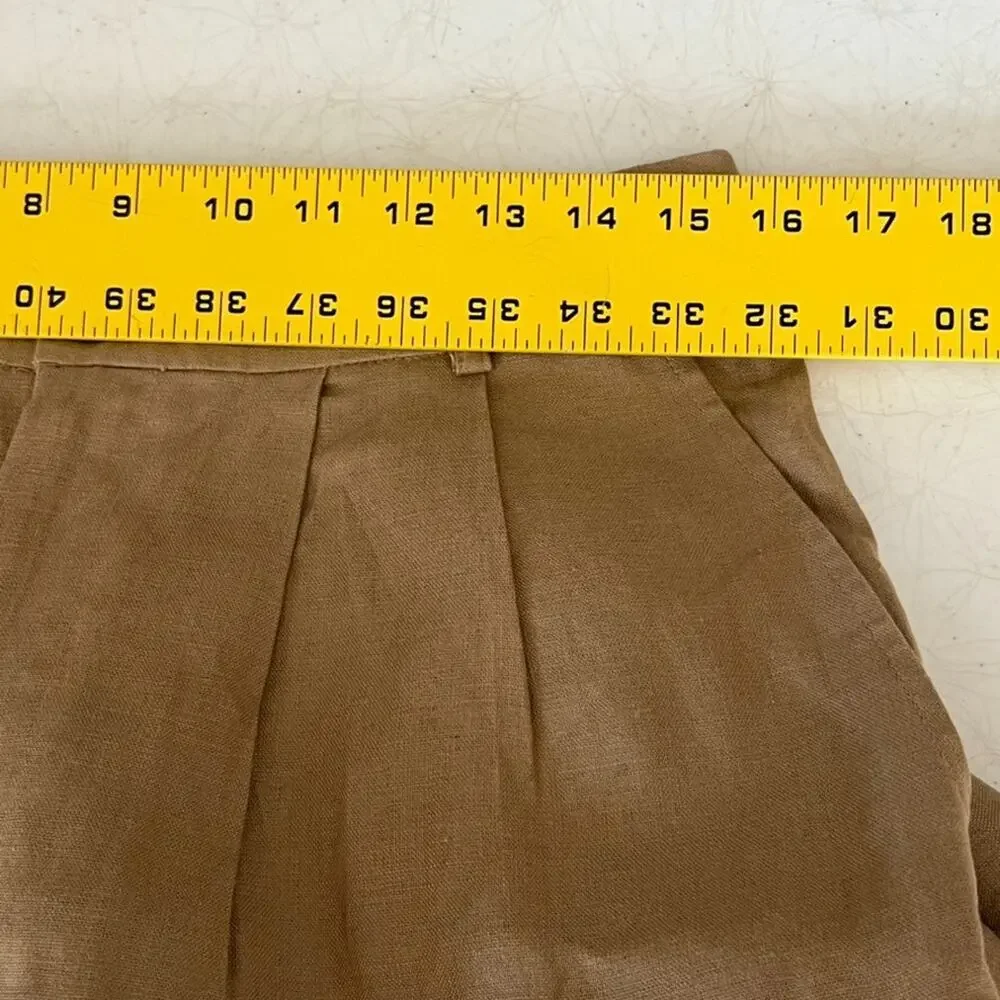 NWT Reformation Women's Dress Pants Size 10 Khaki Vesta Pant Straight Leg
